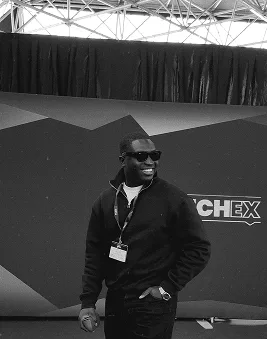 Black and white portrait